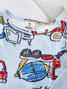 4PCS Young Boys Pajamas - Multicolor - View 4