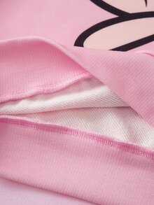 THE POWERPUFF GIRLS X SHEIN 女童圓領長袖運動衫與長褲套裝 - 彩色 - 查看 11