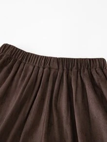 Tween Girl Casual Versatile Daily Skort - Brown - View 5