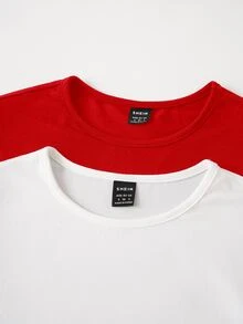 SHEIN BASICS 女款純色針織圓領長袖連身衣 黑白色 夏季基礎款 辦公居家日常度假夜店休閒極簡風 - 彩色 - 查看 7