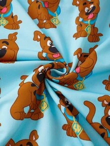 SCOOBY-DOO X SHEIN 男嬰圓領長袖休閒連身褲 SCOOBY-DOO - 薄荷綠 - 查看 6