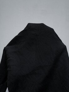 SHEIN LUNE 女款休閒秋冬棉質背心內搭上衣，旅行基礎上班穿搭可愛上衣，返校季適用 - 黑色 - 查看 6