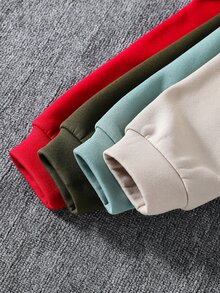 SHEIN 4PCS Tween Boys Autumn Winter Sweatshirts Kids - Multicolor - View 4