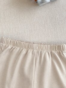 3件組男嬰紳士風刺繡鈕扣襯衫，小立領，條紋披肩與直筒長褲套裝，適合冬季 - 棕色 - 查看 10