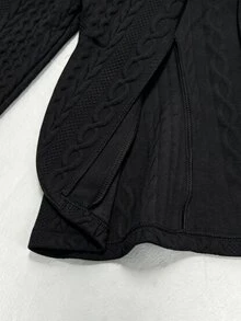 Holdful Holdful Women's Solid Color Casual Versatile Daily Long Sleeve Jacket - Black - View 7