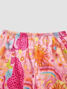 Chillnights Plus Size Young Polka Dot Print Top And Pants Pajama Set - Multicolor - View 5