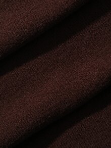 DAZY Women's Minimalist Tank Top And Long Pants With Embroidered Cardigan Pajama Set - Coffee Brown - View 7