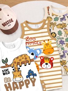 3PCS Baby Boys Rompers - Multicolor - View 5