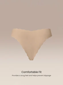GLOWMODE 5-Pack Ultralight V-Cut Low-Rise Seamless Bikini Underwear With Scalloped Edges Daily & Casual Essentials - Multicolor - View 4