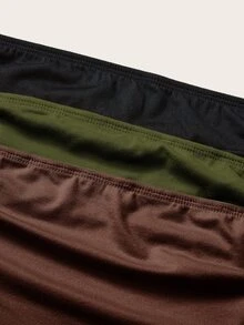 SHEIN BASICS 女款夏季休閒百搭保守簡約多功能純色抹胸上衣 日常黑色深棕色米色 白天辦公居家穿著 - 彩色 - 查看 6