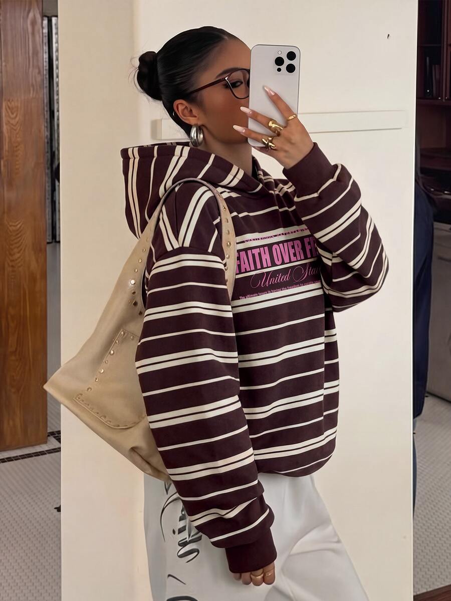 Muchica Sweatshirt Longgar Kasual Wanita - MultiWarna - View 1