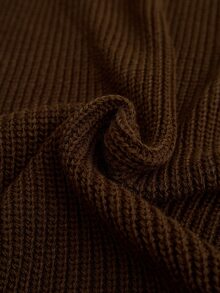 SHEIN فستان ماكسي محبوك مضلع باللون البني الشوكولاتة مع ألواح جانبية باللون الكريمي المتباين، حزام خصر قابل للتعديل - بني - مشاهدة 10