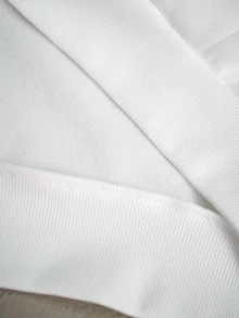 TOKVUE 男士連帽衛衣，極簡字母標誌刺繡設計，精緻細節，連帽衛衣，帽領毛領設計，附口袋，衛衣面料，休閒舒適百搭，適合外出、通勤、街頭風、旅行、度假、日常穿著等 - 白色 - 查看 7
