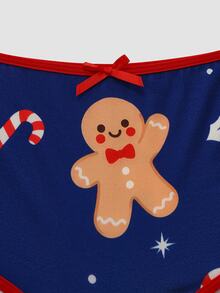 Chillnights Women's Lingerie Set Christmas Reindeer Cute Lingerie Set - Multicolor - View 3