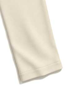 SHEIN Raffinéa Women's Autumn Long Sleeve Metal Decor Khaki Short Dress, Minimalist Elegant French Vintage Style, Suitable For Daily Commute And Outings - Khaki - View 6