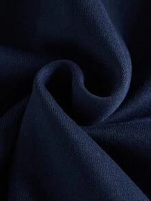 STYNVO Men's Plus Size Letter Print Casual Everyday Hoodie - Navy Blue - View 6