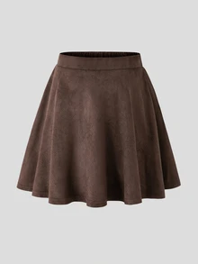 Tween Girl Casual Versatile Daily Skort - Brown - View 3