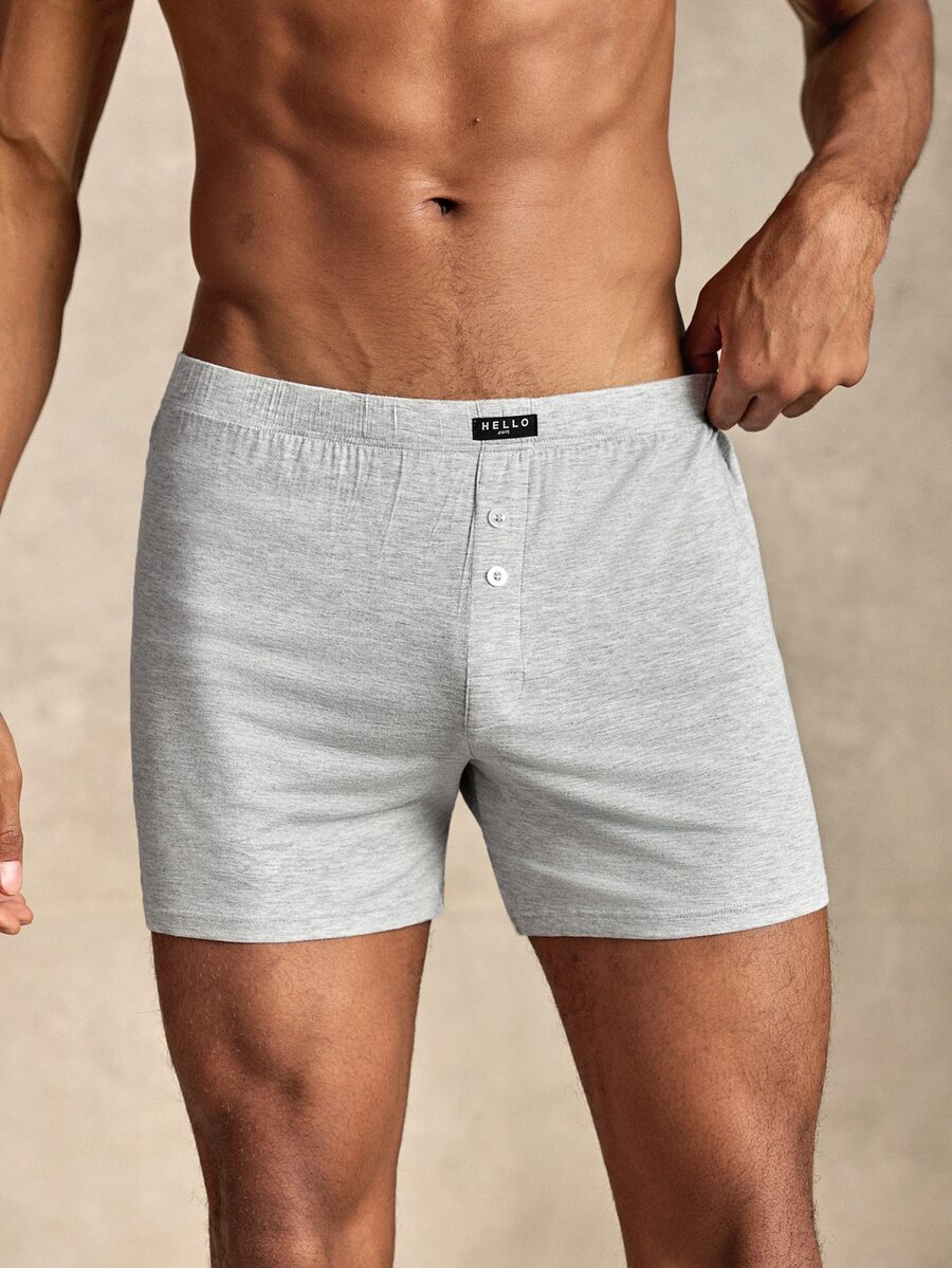 Manfinity Underwear&Sleepwear Basics Minimalist Comfortable Grey Basic Men's Alro Pants - Multicolor - View 1