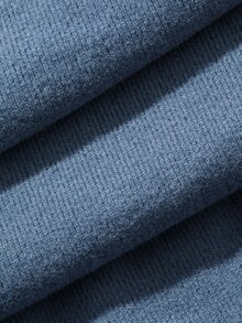 Livesso Women's Solid Color Long Sleeve Top And Pants Loungewear Set - Blue - View 7