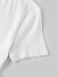 Tseoso Casual Minimalist Sexy 95% Knit Striped Jacquard Short Sleeve T-Shirt, Suitable For Spring And Summer, Spring And Summer Clothing Matching - Apricot - View 11