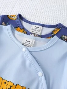 GARFIELD | SHEIN 2PCS Baby Boys Pajamas - Multicolor - View 6