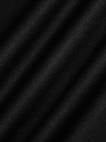 Manfinity Hypemode Men's Letter Print Contrast Color Long Sleeve Casual Polo Shirt - Black - View 6