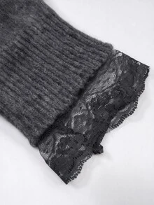 GlowEve CURVE Plus Size Women's Solid Color Casual Versatile Daily Cardigan - Dark Grey - View 5