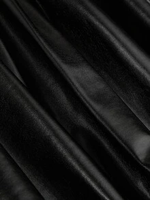 Sweetra Plus Size Women Solid Color Ruched Fashion Versatile Tulip Shorts - Black - View 8