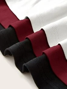 SHEIN BASICS 女款夏季休閒百搭保守簡約多功能純色抹胸上衣 日常穿著 黑色 深棕色 米色 白天 辦公室 家居服 - 彩色 - 查看 4