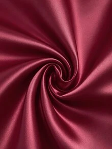 GlowEve Solid Color Pleated Back Zipper Slit Skirt Burgundy Maxi Women Outfit - Burgundy - View 4