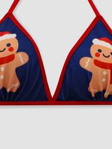 Chillnights Women's Lingerie Set Christmas Reindeer Cute Lingerie Set - Multicolor - View 5
