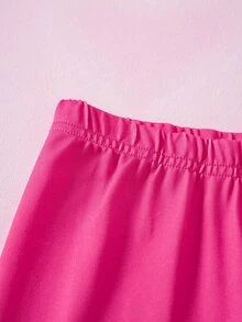 THE POWERPUFF GIRLS X SHEIN 女童圓領長袖運動衫與長褲套裝 - 彩色 - 查看 8