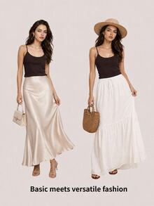 SHEIN BASICS 2PCS Women Tank Tops & Camis - Multicolor - View 4