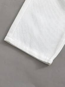 SHEIN Explorewe 女童牛仔褲，秋季新款，白色，彈性腰帶抽繩設計，寬鬆版型，輕量柔軟丹寧布料，舒適親膚，適合四季穿著；完美適用於日常穿著、拍照、購物、旅行、度假等多種場合；2026新款女童牛仔褲 - 白色 - 查看 5