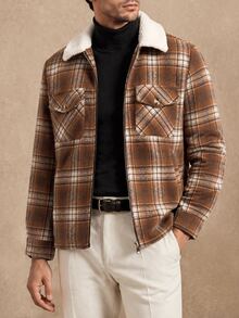 Core Aspect Men's Casual Jacket, Suitable For Wearing In Spring And Autumn. Black Jacket, Men's Button-Up Jacket ... - Multicolor - View 1