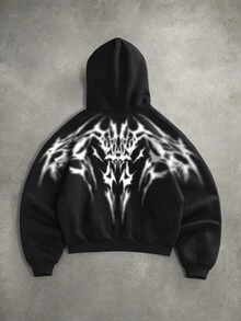 STYNVO 男士休閒百搭日常連帽衫 - 黑色 - 查看 3