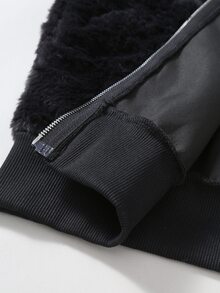 PAVTROS Men's Casual Fashion Vintage Loose Fuzzy Vest, Essential For Outings, Perfect Gift For Family And Friends - Black - View 5