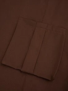 Sweetra Quần dài nữ big size họa tiết kẻ caro phối màu phong cách thường ngày cho mùa thu - màu nâu - Xem 6