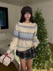 DAZY Women's Plaid Casual Korean Street Style Girl Skirt - Coffee Brown - View 8