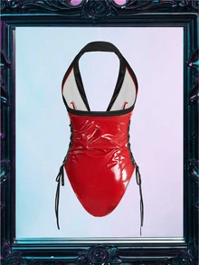 Fantasy Costume Fantasy Costume 女款角色扮演服裝（女款連身褲、頭飾 2 件套） - 紅色 - 查看 6