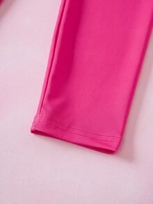 THE POWERPUFF GIRLS X SHEIN 女童圓領長袖運動衫與長褲套裝 - 彩色 - 查看 10