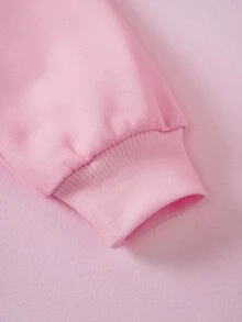 THE POWERPUFF GIRLS X SHEIN 女童圓領長袖運動衫與長褲套裝 - 彩色 - 查看 6