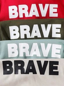 SHEIN 4PCS Tween Boys Autumn Winter Sweatshirts Kids - Multicolor - View 3