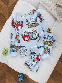 4PCS Young Boys Pajamas - Multicolor - View 2