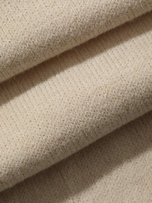 Livesso Women's Solid Color Casual Daily Wear Home Loungewear Jumpsuit - Beige - View 7