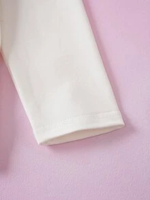THE POWERPUFF GIRLS X SHEIN 女童卡通印花長袖上衣與長褲家居服套裝 - 粉色 - 查看 5