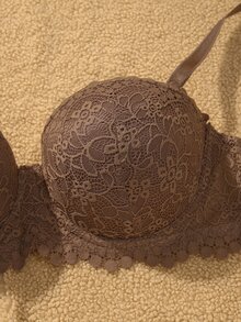 SHEIN Plus Size Underwire Sexy Lace Comfortable Push-Up Bra 2pcs/Set - Multicolor - View 4
