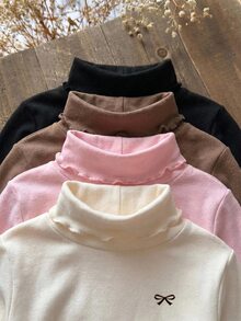 4PCS Young Girls T-Shirts Young Girl - Multicolor - View 4