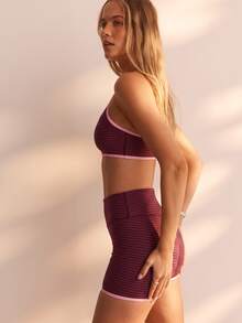 Aralina Women's Colorblock Camisole Top And Shorts Casual Daily Sports Set - Multicolor - View 7