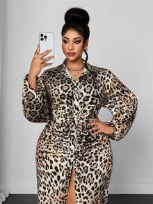 Maweii Plus Size Autumn Long Sleeve Loose Deep Purple Dress Muslim Long Dress High Neck Lantern Sleeve Solid Color Robe - Multicolor - View 7